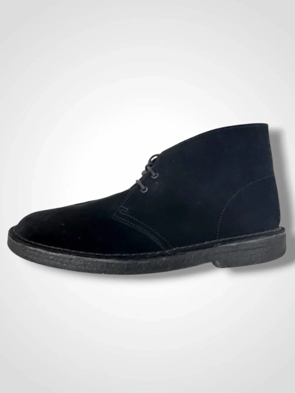 Clarks Originals Desert Boots Black Suede Crepe Sole Mens 10.5
